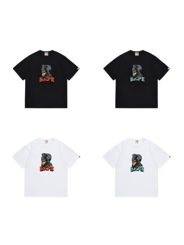 Retro Ape Warrior Head Print T-Shirt 4 colors 29051494