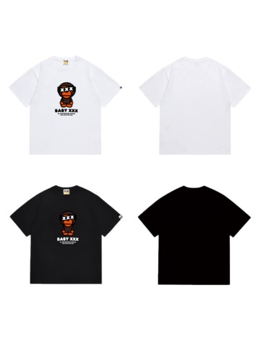 Cartoon Ape  BABY XXX  Print Urban Street T-Shirt 2 colors 29051627
