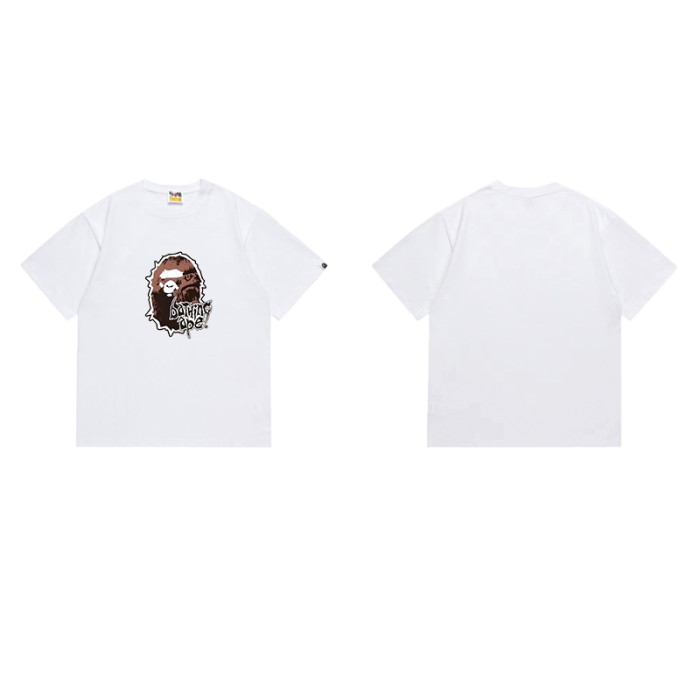 Vintage Distressed Ape Head Gothic Font Print T-Shirt 2 colors 29052455