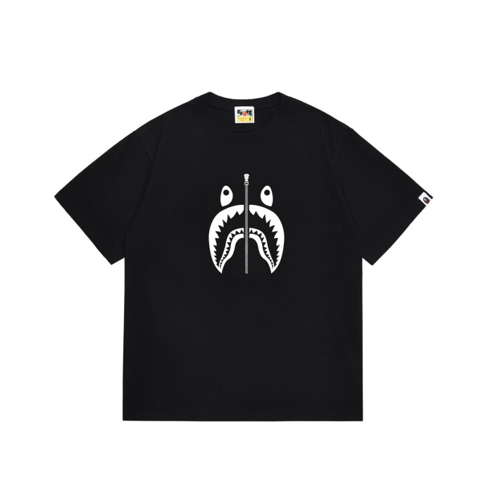 Minimalist White Shark Graphic T-Shirt 2 colors 29051342