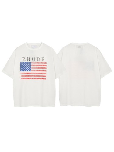 American Flag Slub Cotton Print Tee 29052368