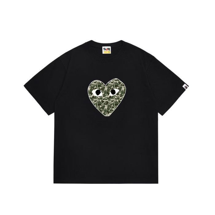 Sweet Cool Camo Heart Ape Head Print T-Shirt 6 colors 29052391