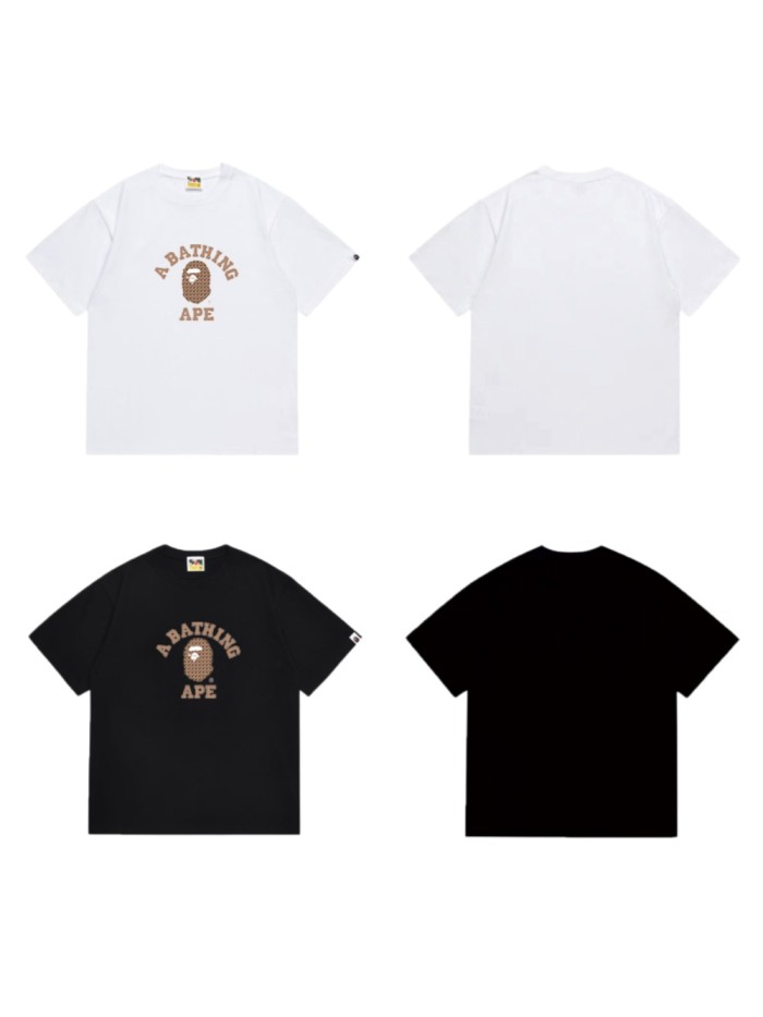 Monogram Ape Head College Logo Streetwear T-Shirt 2 colors 29051350