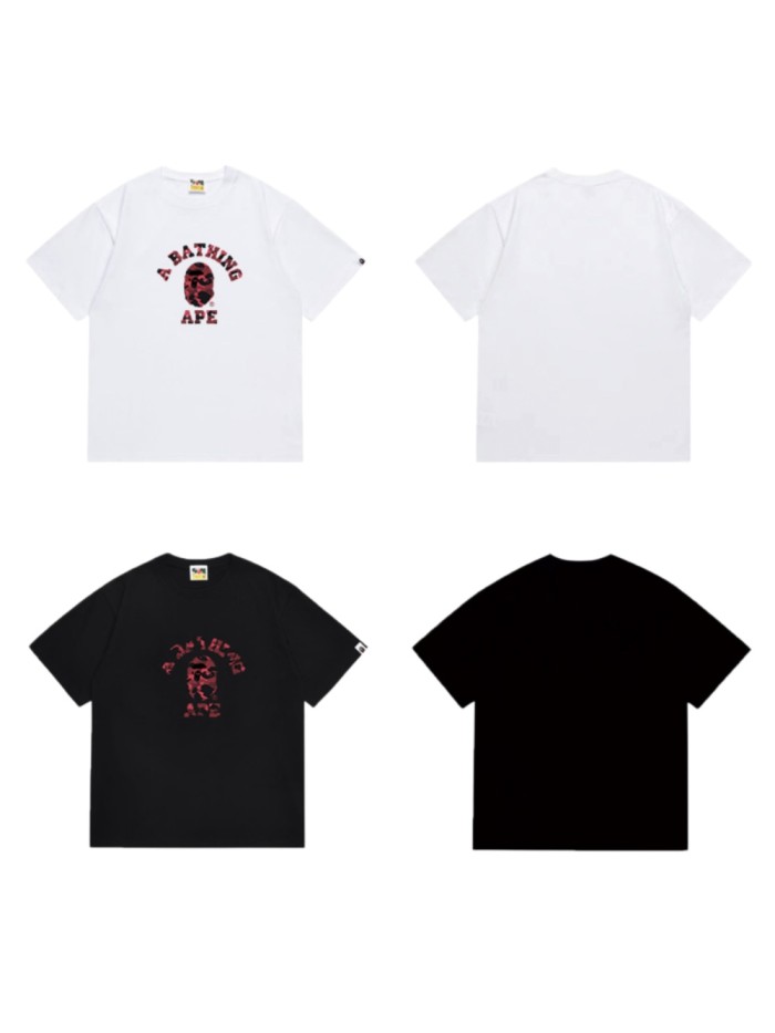 Red Camo Ape Head College Logo Streetwear T-Shirt 2 colors 29051362