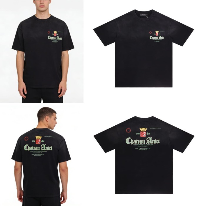 Chateau Dark Crown Print Washed Tee 29052414