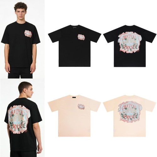 Chateau Light Luxury Manor Print Washed Tee 2 colors 29052417