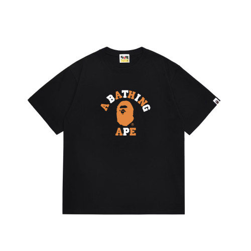 College Ape Head Graphic Orange White Logo T-Shirt 2 colors 29051411