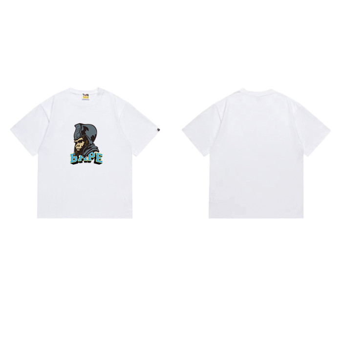 Retro Ape Warrior Head Print T-Shirt 4 colors 29051494