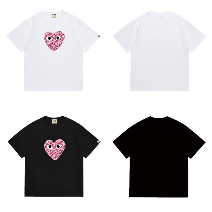 Sweet Cool Camo Heart Ape Head Print T-Shirt 6 colors 29052391