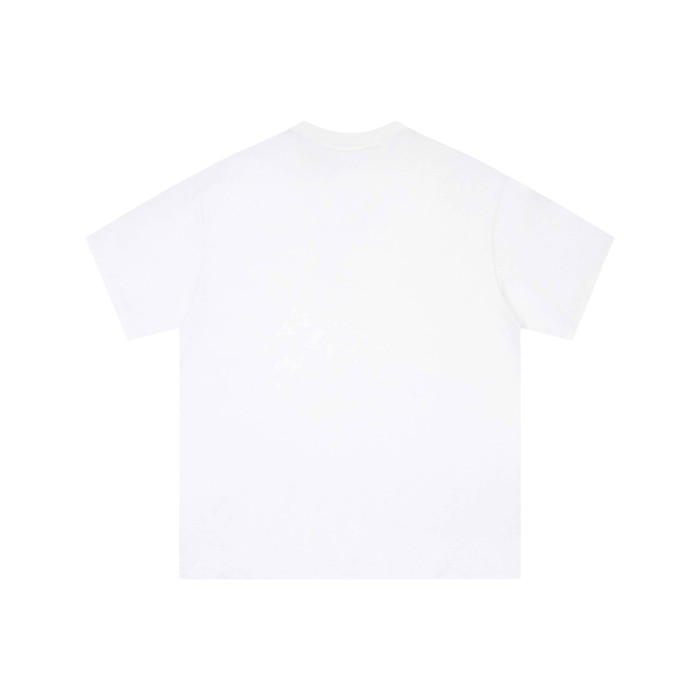 Black and white camouflage curved letter print T-Shirt 2 colors 29052772