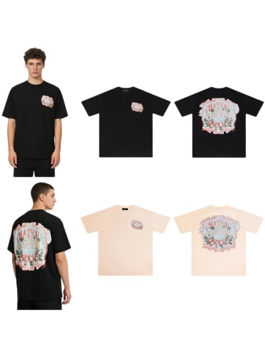 Chateau Light Luxury Manor Print Washed Tee 2 colors 29052417