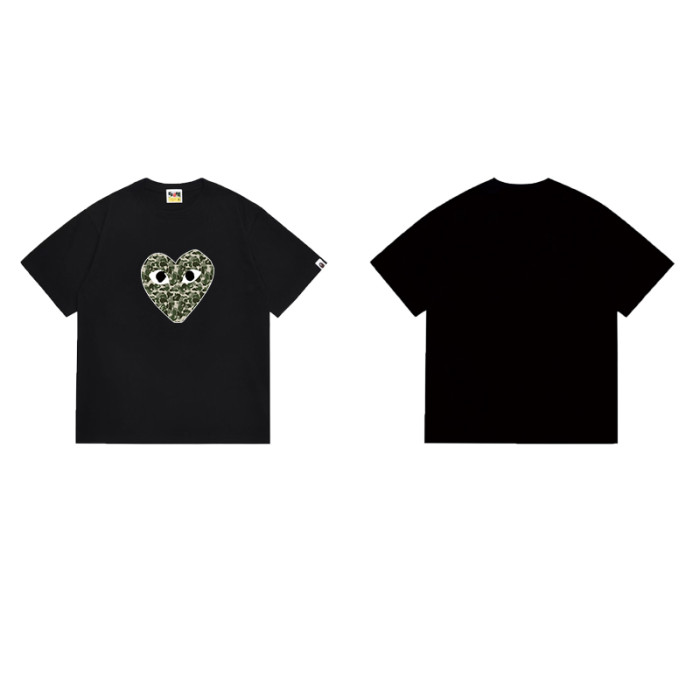 Sweet Cool Camo Heart Ape Head Print T-Shirt 6 colors 29052391