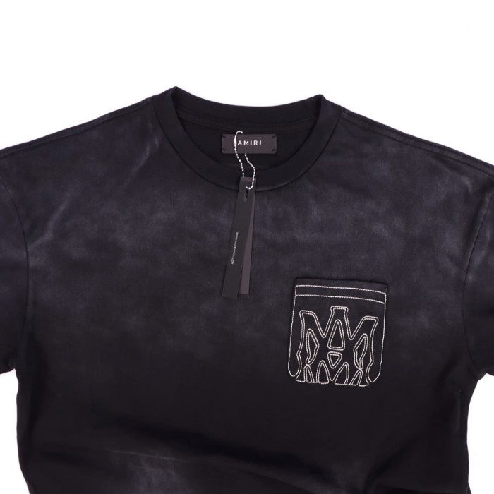 Pocket Embroidery Washed Tee 2 colors 29052422