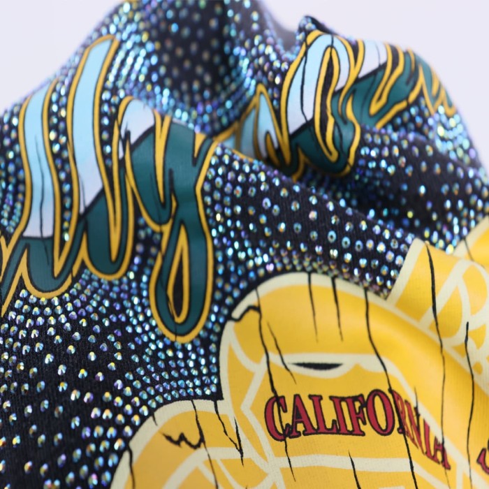 California Retro Wings Rhinestone Print Washed Tee 29052421