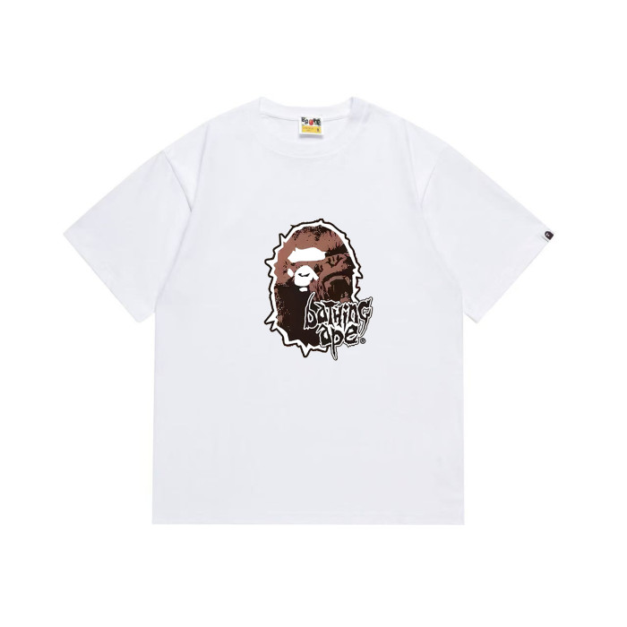 Vintage Distressed Ape Head Gothic Font Print T-Shirt 2 colors 29052455