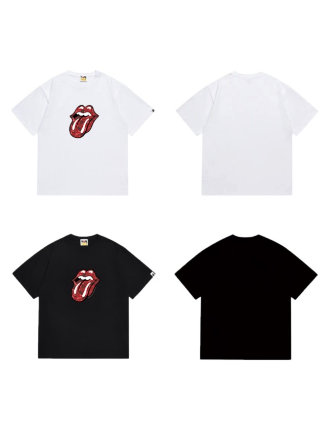 Rolling Stones Tongue Logo Red ABC Camo Print T-Shirt 2 colors 29052480