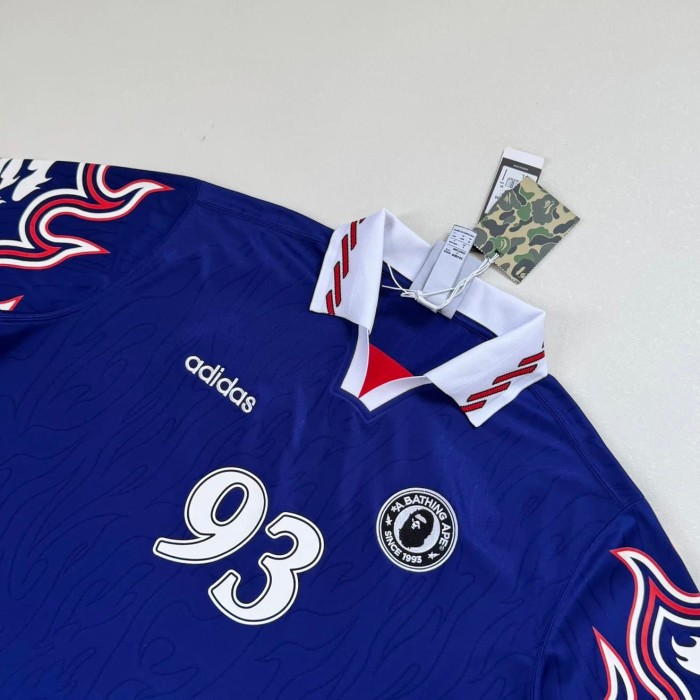 1:1 quality version Co-branded Badge Embroidery Flame Subtle Pattern Jersey 29052481