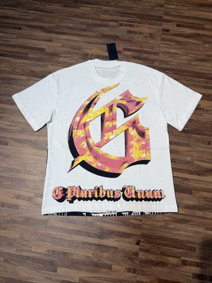 Sunset Pyramid Skeleton G  branded white short-sleeved T-shirt 29051312