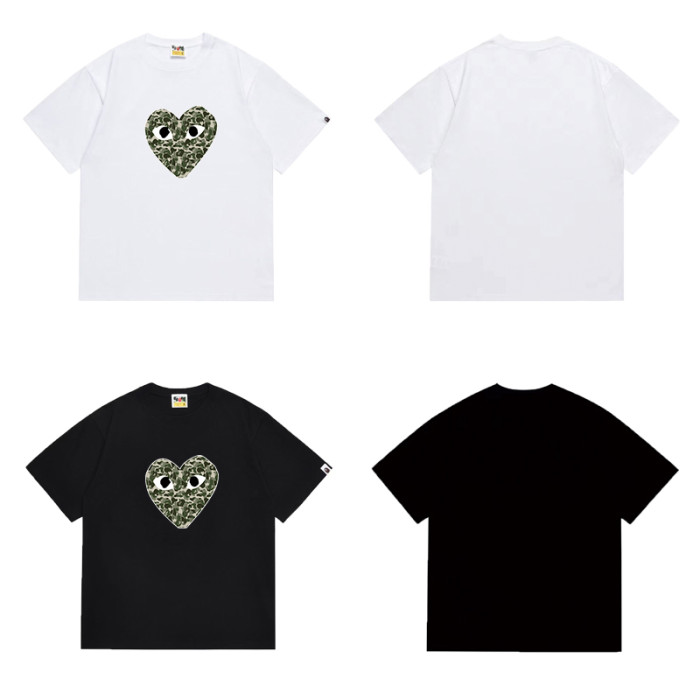 Sweet Cool Camo Heart Ape Head Print T-Shirt 6 colors 29052391