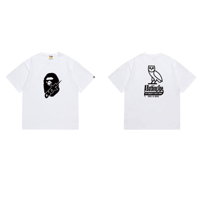OVO Ape Head Owl Lightning Print T-Shirt 2 colors 29051414