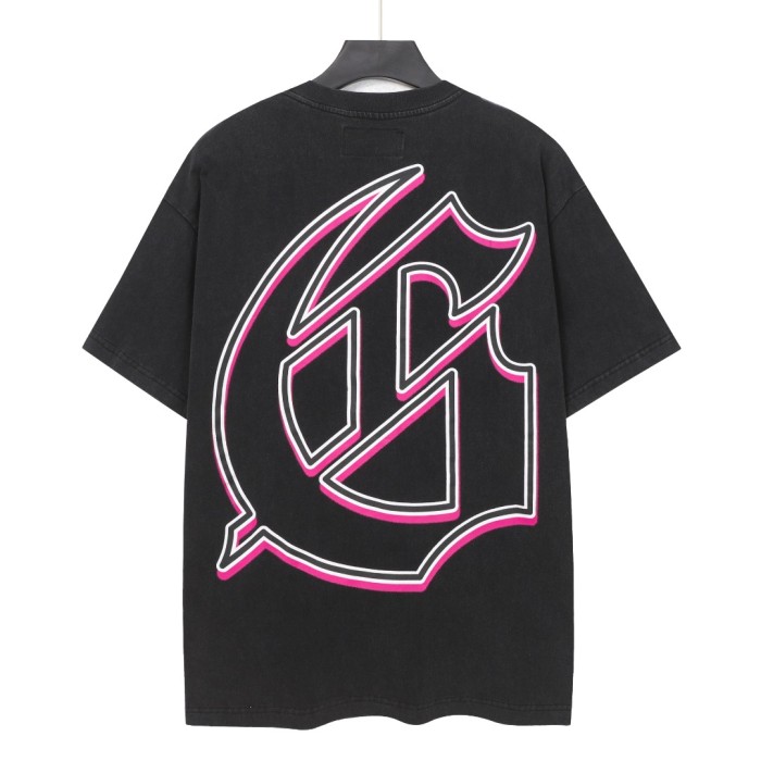Vintage cyber alien civilization neon G logo vintage washed print T-shirt 29052459