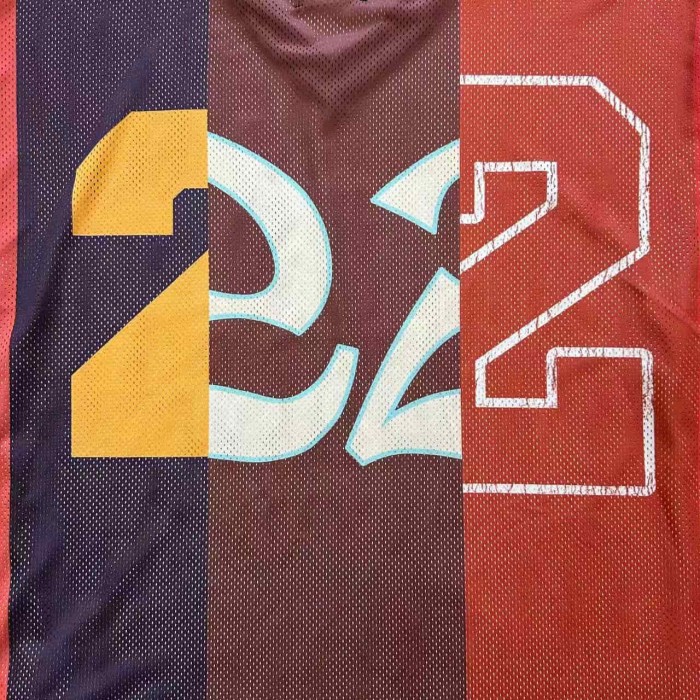 1:1 quality version Three-tone Color Block Champion Mesh Football Jersey Tee 29052450