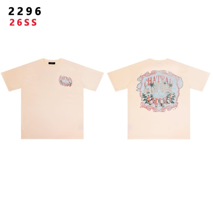 Chateau Light Luxury Manor Print Washed Tee 2 colors 29052417
