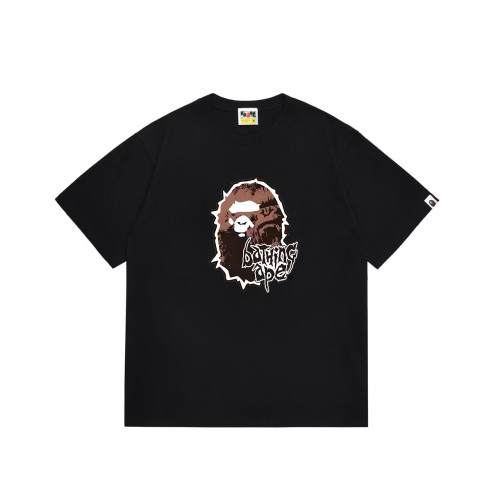 Vintage Distressed Ape Head Gothic Font Print T-Shirt 2 colors 29052455