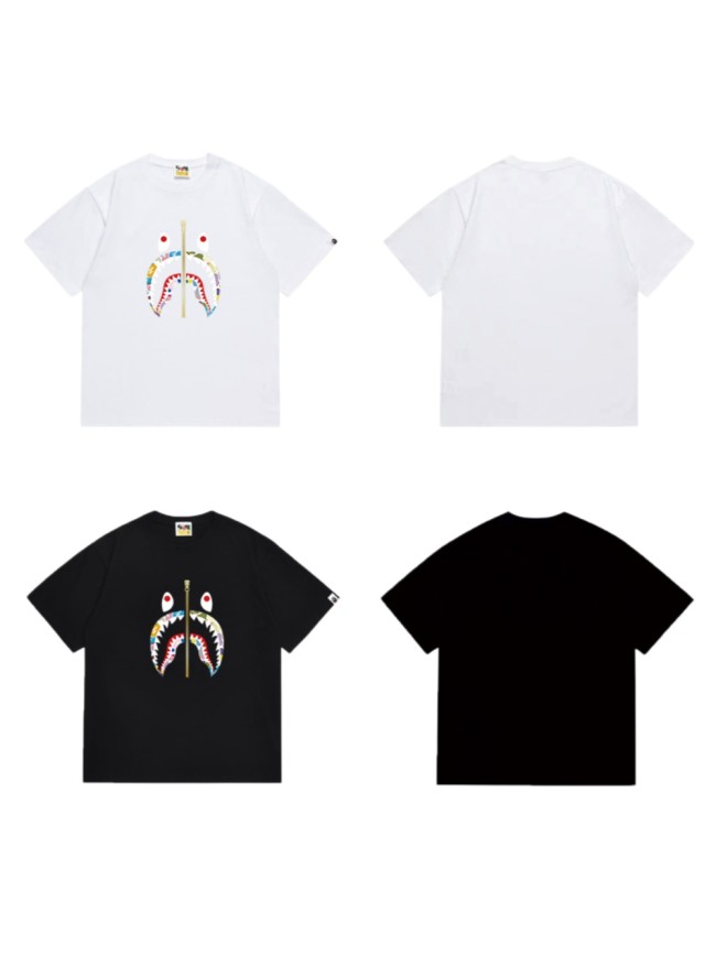 Multi-Color ABC Camo Shark Head Print T-shirt 2 colors 29053477