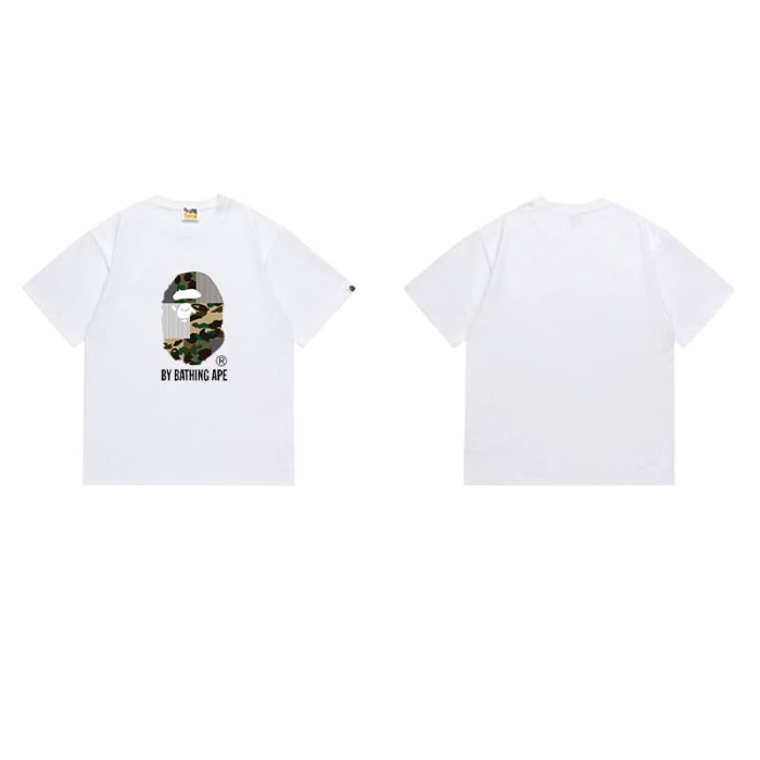 Various camouflage spliced ape head short sleeves  print T-shirt 2 colors 29053581