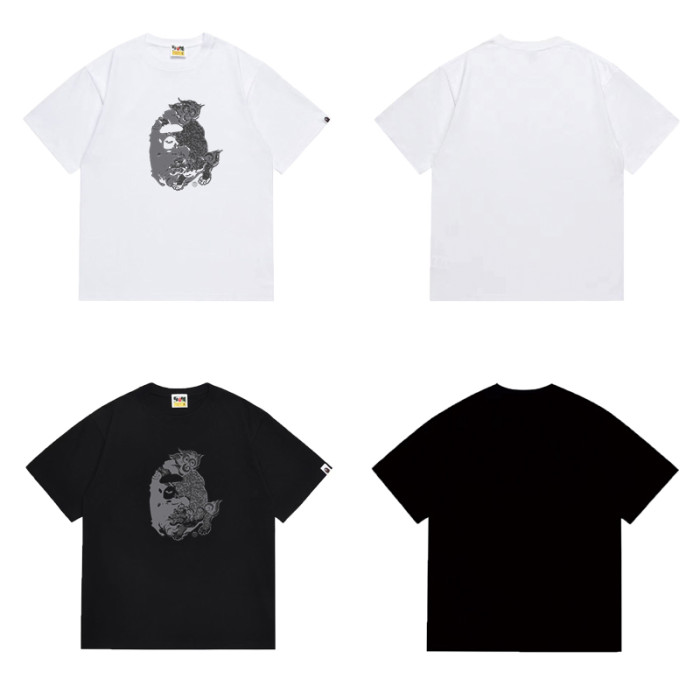 Ape Head Japanese Komainu Lion Dog Print T-Shirt 4 colors 29053887