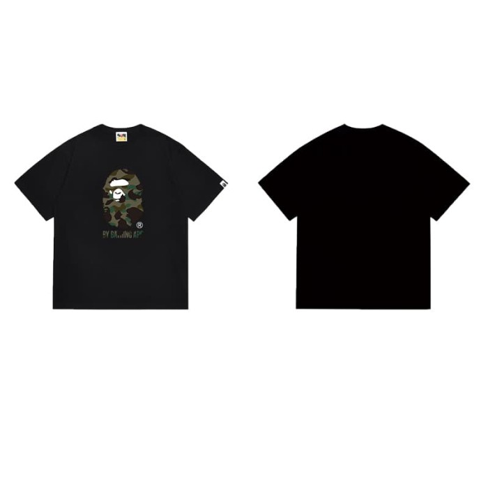 Classic camouflage BAPE head short sleeves Print  T-shirt 2 colors 29053621