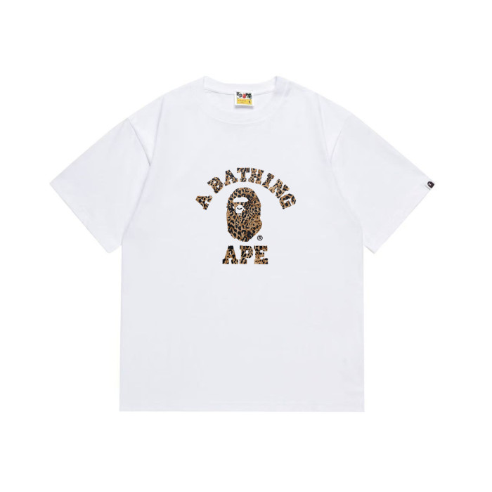 Classic Arc Slogan Leopard Print Ape Graphic T-shirt 2 colors 29053615