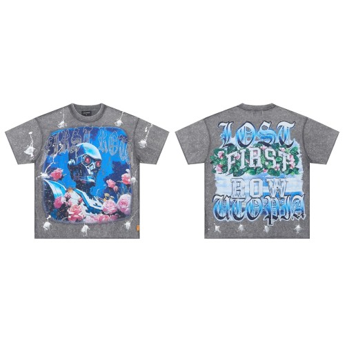 Cyber Terminator Rhinestone Print Washed Tee 29054096