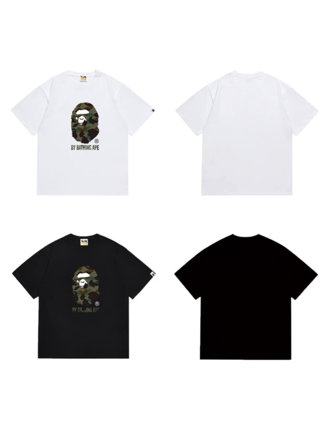 Classic camouflage BAPE head short sleeves Print  T-shirt 2 colors 29053621
