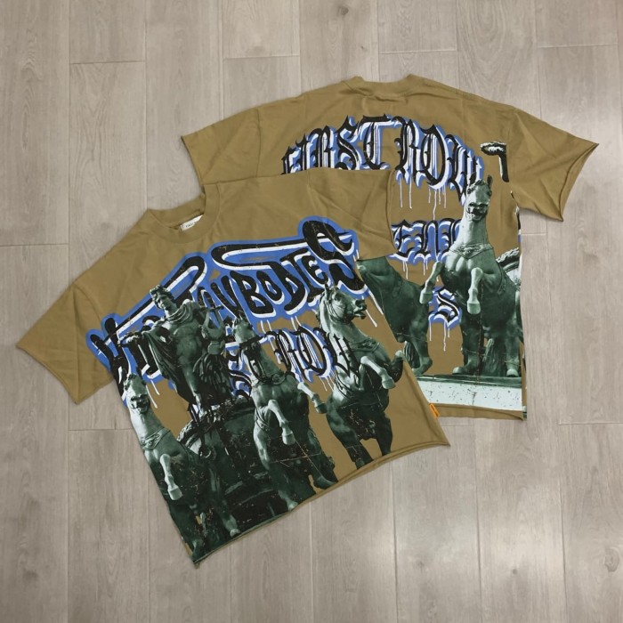 Ancient Greek Chariot Print Washed Tee 29054084