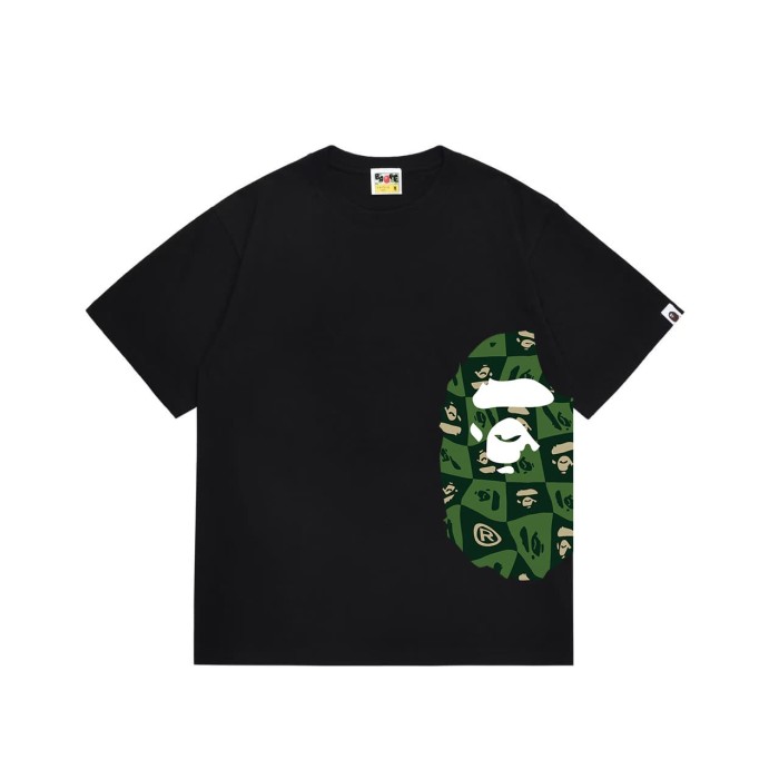 Simple green pl head T minimalist side design  print T-shirt 2 colors 29053548