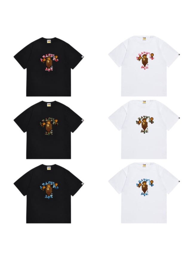 Ape Head Baby Milo Family A BATHING APE Print T-shirt 6 colors 29053697