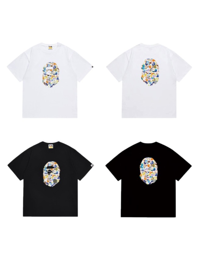 Colorful ABC Camo Ape Head Print T-shirt 2 colors 29053449