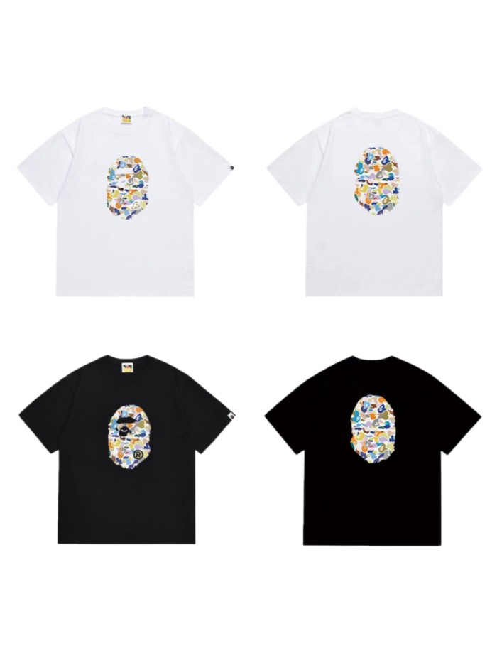 Colorful ABC Camo Ape Head Print T-shirt 2 colors 29053449