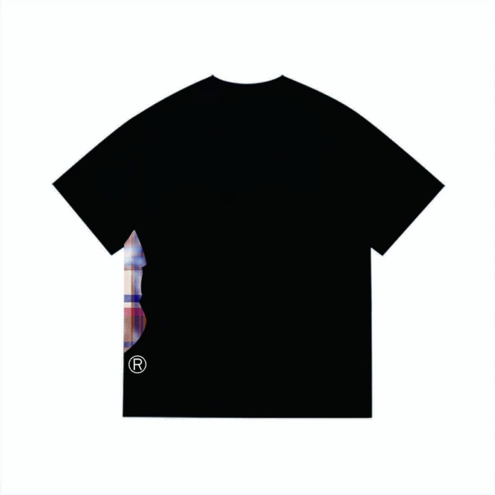 Classic red and blue checkered  print T-shirt 2 colors 29053530