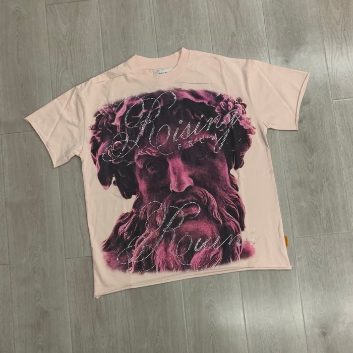 Zeus Myth Rhinestone Print Washed Tee 29054088