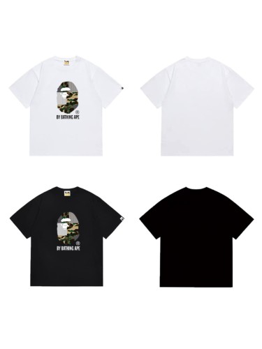 Various camouflage spliced ape head short sleeves  print T-shirt 2 colors 29053581