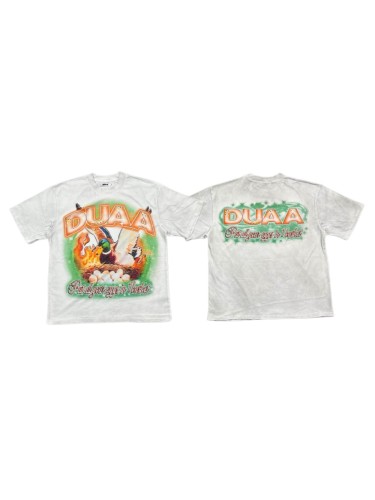 Funny Mallard Duck Rhinestone Print Washed Tee 29053847