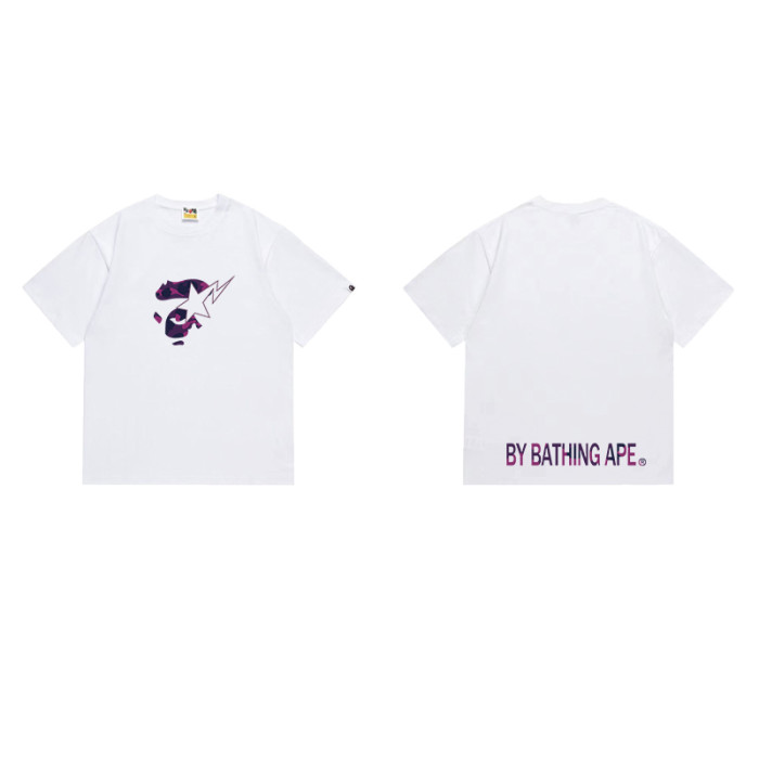 Ape Head Profile Purple Camo Lightning Print T-shirt 2 colors 29053752