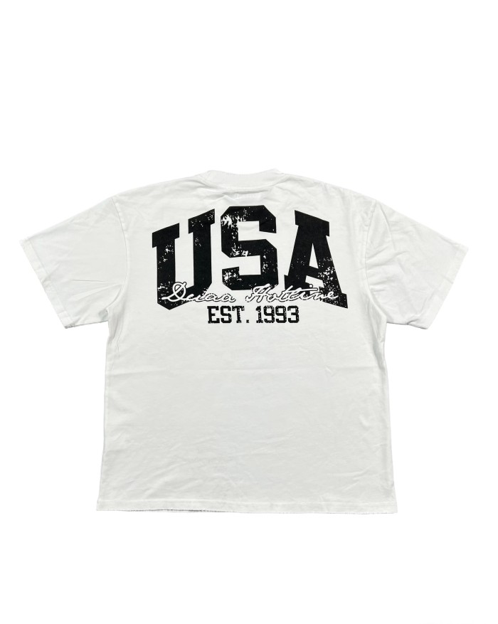 Football Duel Rhinestone Rhinestone Print Washed Tee 29053839