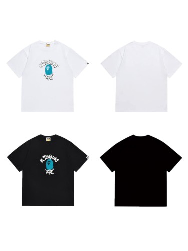 Cartoon font pattern print T-shirt 2 colors 29053823