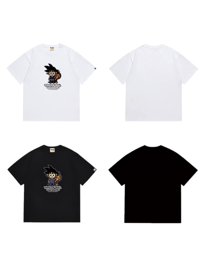 Dragon Ball Wukong holding monkey print T-shirt 2 colors 29054013
