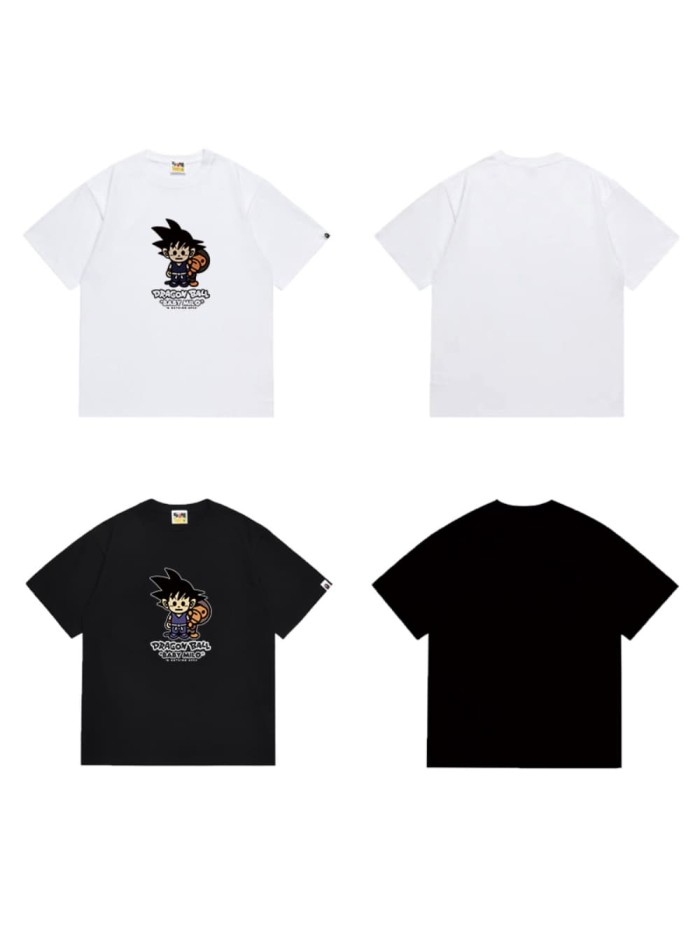 Dragon Ball Wukong holding monkey print T-shirt 2 colors 29054013