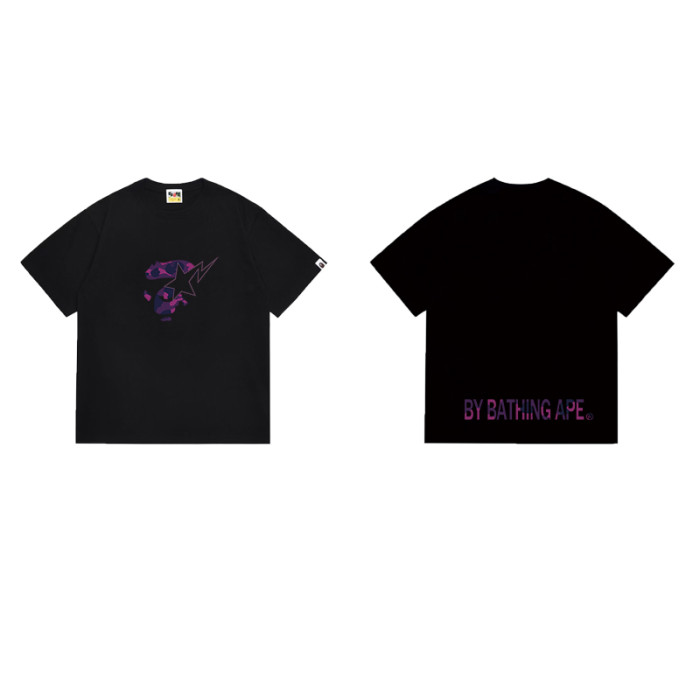 Ape Head Profile Purple Camo Lightning Print T-shirt 2 colors 29053752